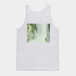 Abstract Oil Painting Mint Green 1c24 Tank Top